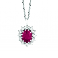 Picture of Ruby & diamond necklace