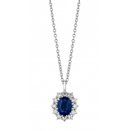 Picture of Sapphire & diamond necklace
