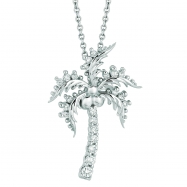 Picture of Diamond coconut tree necklace