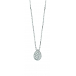 Diamond pear necklace