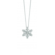 Picture of Diamond snow flake necklace