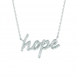 Diamond hope necklace
