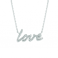 Picture of Diamond love necklace