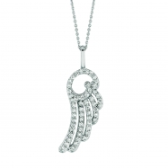 Picture of Diamond angel wing necklace