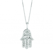 Picture of Diamond hand of god necklace