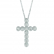 Diamond cross necklace
