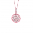 Diamond round necklace