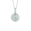 Diamond round necklace