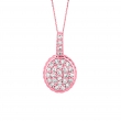 Diamond  oval necklace