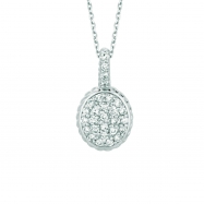Picture of Diamond  oval necklace
