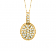 Picture of Diamond  oval necklace