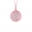 Diamond round necklace