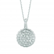 Diamond round necklace