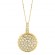 Diamond round necklace