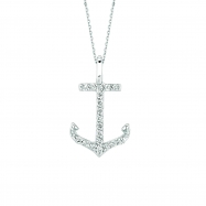 Picture of Diamond anchor necklace