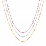 Picture of 3 strand diamond necklace