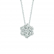 Diamond flower necklace