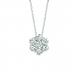 Diamond flower necklace