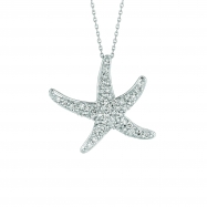 Picture of Diamond starfish necklace