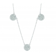 Diamond round necklace