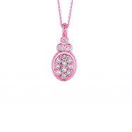 Picture of Diamond oval necklace
