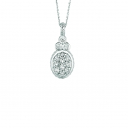 Picture of Diamond oval necklace