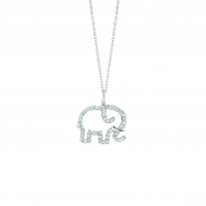 Picture of Diamond elephant necklace