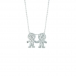 Diamond 2 boys necklace