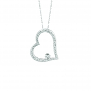 Picture of Diamond large heart necklace