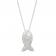 Picture of Diamond fish necklace