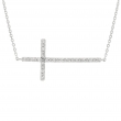 Diamond cross necklace