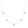 Diamond flowers necklace
