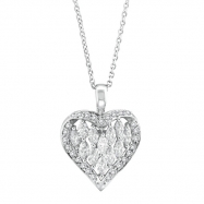Picture of Marquise Diamond Heart Pendant Necklace