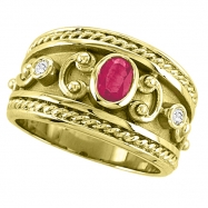 Picture of Byzantine Ruby & Diamond ring 