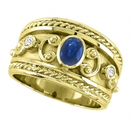 Picture of Byzantine Sapphire & Diamond ring 