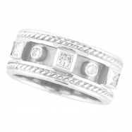 Picture of Antique Style Diamond Ring Band White Gold
