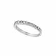 Diamond Stackable Ring, 14K White Gold