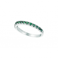 Picture of Blue Diamond Stackable Ring, 14K White Gold