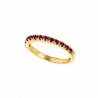 Ruby Stackable Ring, 14K Yellow Gold