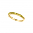 Yellow Diamond Stackable Ring, 14K Yellow Gold