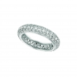 Eternity diamond pave set ring