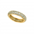 Eternity diamond pave set ring