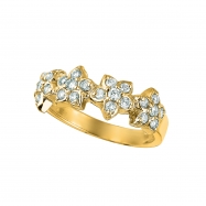 Picture of 4 Flowers diamond ring