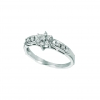 Small flower diamond ring