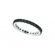 Picture of Black diamond eternity ring