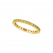 Eternity yellow diamond band