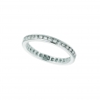 Diamond Channel Set ETERNITY Band, 14K W. Gold