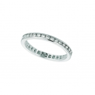Picture of Diamond Channel Set ETERNITY Band, 14K W. Gold