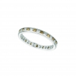 Champagne & white diamond eternity band