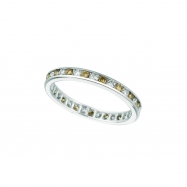 Picture of Champagne & white diamond eternity band